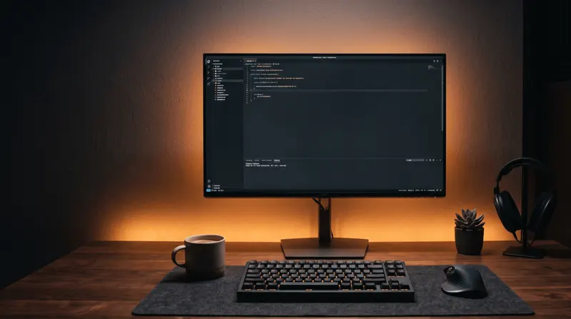 デスク周りの間接照明アイデア|LEDテープで作る没入空間